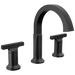 Delta Tetra 355887 Two Handle Widespread Bathroom Faucet - Matte Black