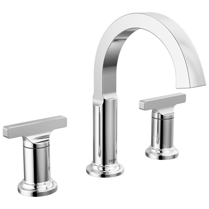 Delta Tetra 355887 Two Handle Widespread Bathroom Faucet - Lumicoat Chrome