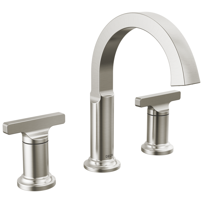 Delta Tetra 355887 Two Handle Widespread Bathroom Faucet - Lumicoat Stainless