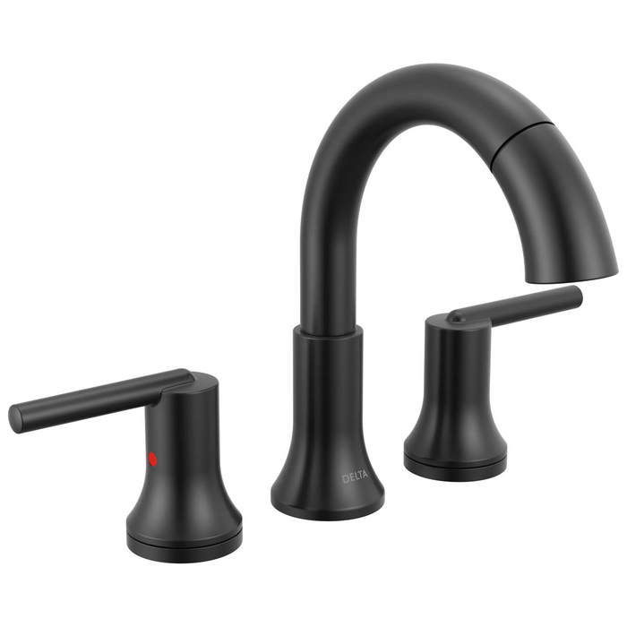 Two Handle Widespread Pull Down Bathroom Faucet