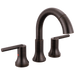 Two Handle Widespread Pull Down Bathroom Faucet