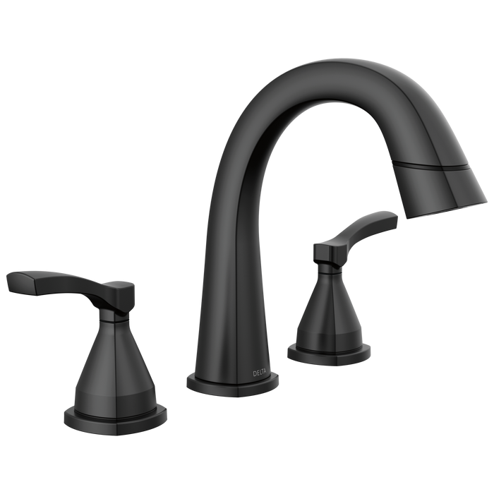 Two Handle Widespread Pull Down Bathroom Faucet