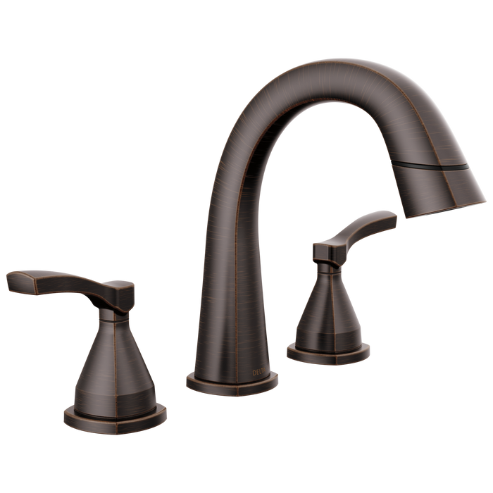 Two Handle Widespread Pull Down Bathroom Faucet