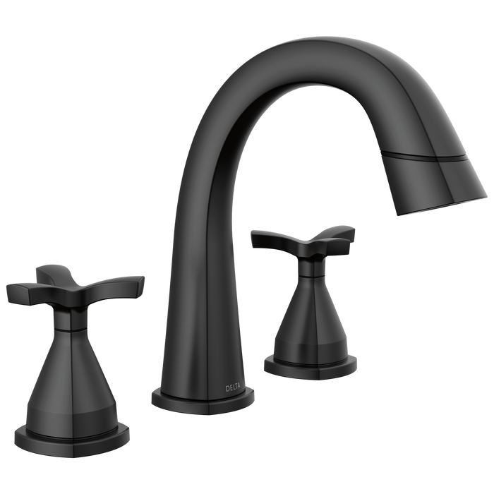 Delta Stryke 35775 Two Handle Widespread Pull Down Bathroom Faucet