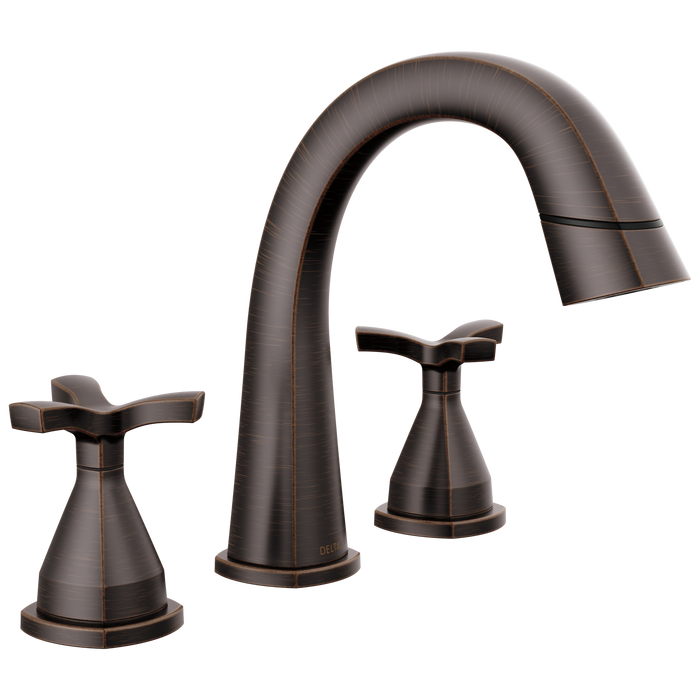 Delta Stryke 35775 Two Handle Widespread Pull Down Bathroom Faucet