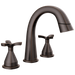 Delta Stryke 35775 Two Handle Widespread Pull Down Bathroom Faucet