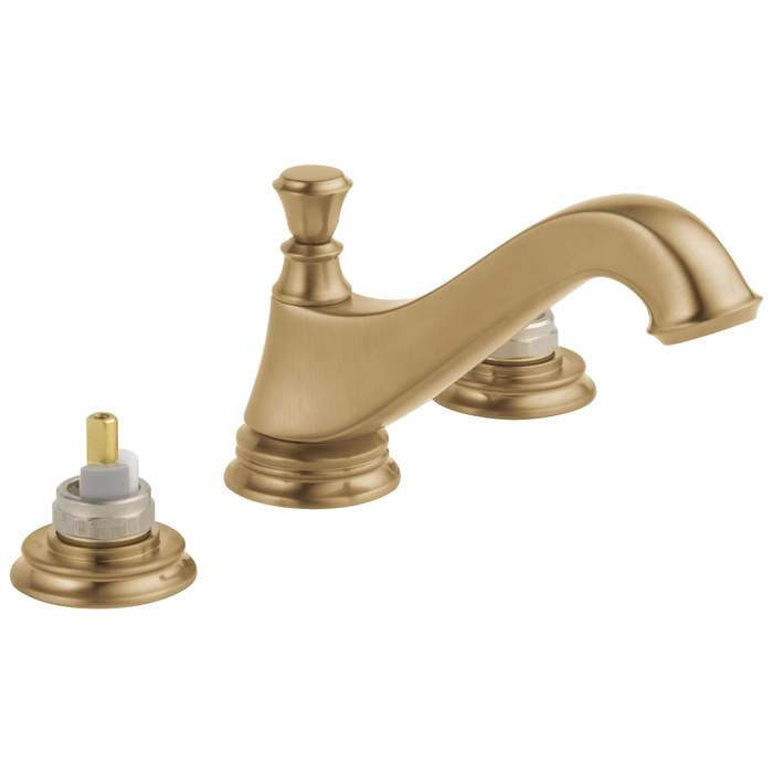 Delta Cassidy Two Handle Widespread Bathroom Faucet Low Arc Spou