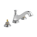 Two Handle Widespread Bathroom Faucet - Low Arc Spout - Less Handles