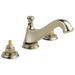 Two Handle Widespread Bathroom Faucet - Low Arc Spout - Less Handles