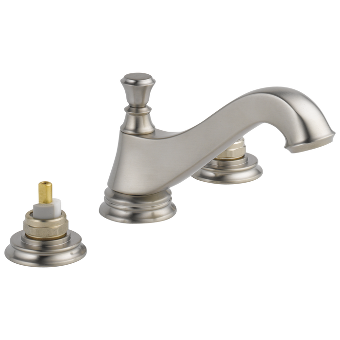 Delta Cassidy Two Handle Widespread Bathroom Faucet Low Arc Spou