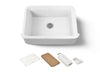KOHLER K-36251-PC Audrine 32-1/2" undermount single-bowl farmhouse workstation kitchen sink