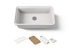 KOHLER K-36254-PC Audrine 33" undermount single-bowl workstation kitchen sink
