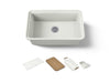 KOHLER K-36255-PC Audrine 30" undermount single-bowl workstation kitchen sink
