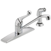 Delta 134 / 100 / 300 / 400 Series 400LF Single Handle Kitchen Faucet with Spray - Chrome