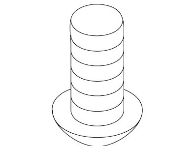 KOHLER Screw 8-32, Rd Hd, Cross Rec, Ss