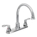 two-handle high arc kitchen faucet