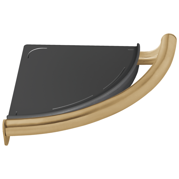 Contemporary Corner Shelf with Assist Bar