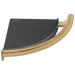 Contemporary Corner Shelf with Assist Bar