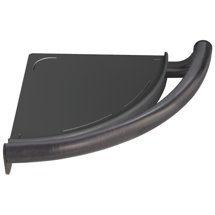 Contemporary Corner Shelf with Assist Bar