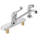 Delta 134 / 100 / 300 / 400 Series 420LF Single Handle Kitchen Faucet with Spray - Chrome