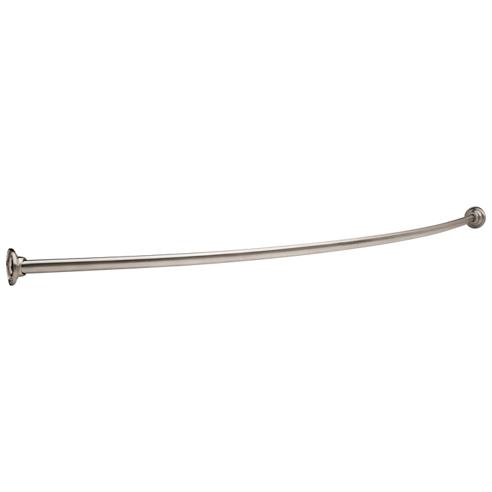 1" x 5' Shower Curtain Rod with Brackets (6" Bow)