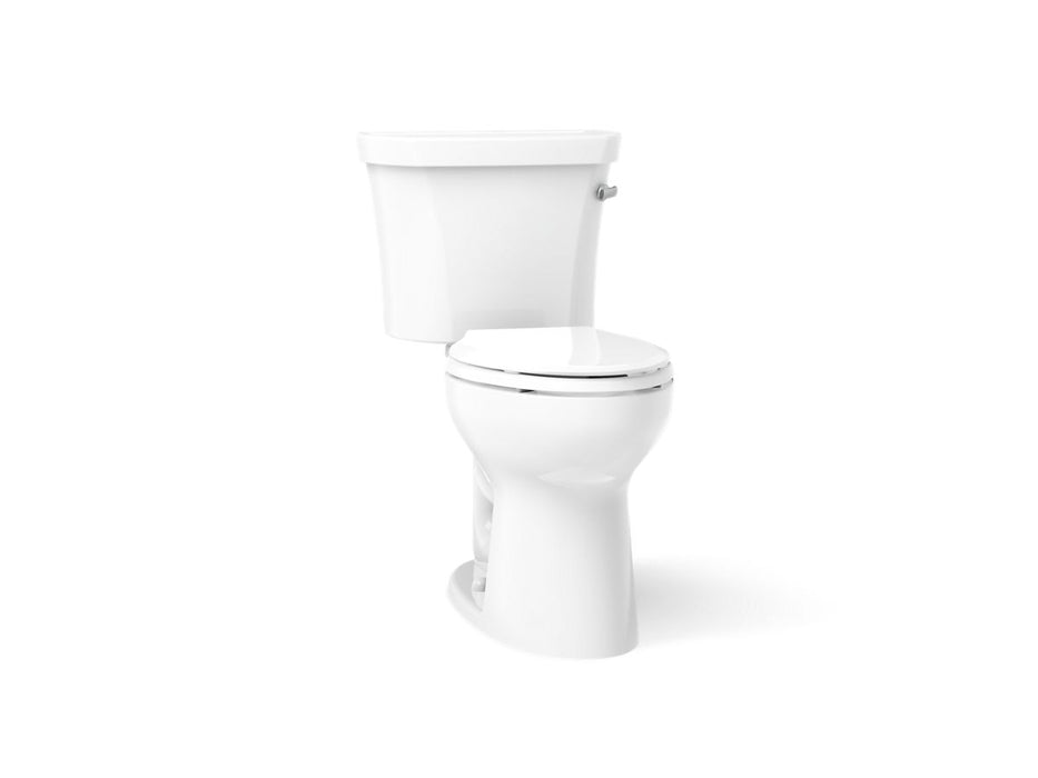 KOHLER K-43949-RA Highline Two-piece Elongated Toilet, 1.28 GPF - angled product view