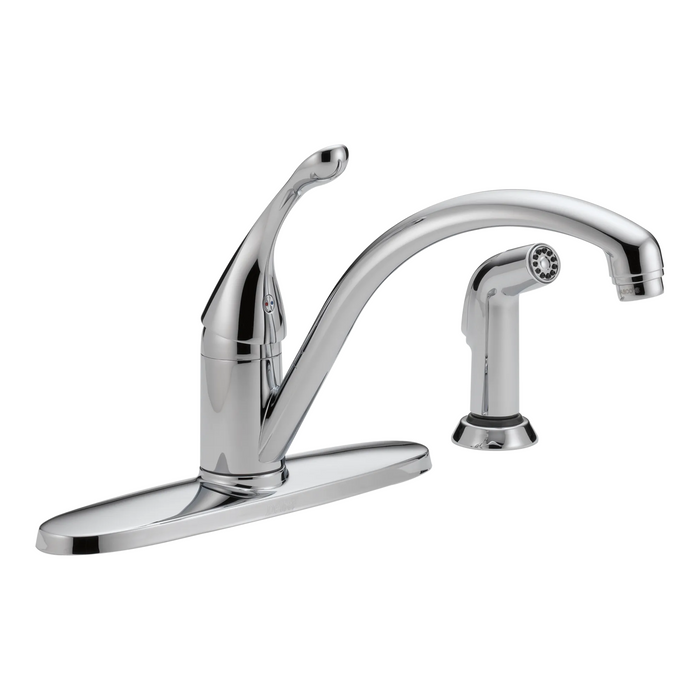 Delta Collins 440 Single Handle Kitchen Faucet with Spray - Chrome