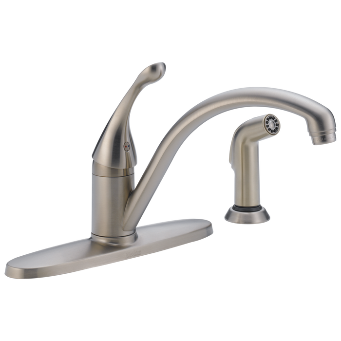 Delta Collins 440 Single Handle Kitchen Faucet with Spray - Stainless