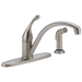 Delta Collins 440 Single Handle Kitchen Faucet with Spray - Stainless