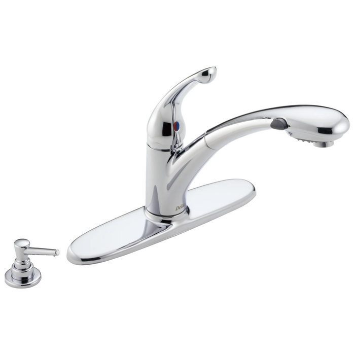 Delta Signature Pullouts 470 Single Handle Pull-Out Kitchen Faucet - Chrome