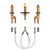 Moen M-Pact 4793 Two handle roman tub valve 10" - 24" center 1/2" CPVC crimp ring PEX connection