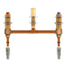 Moen M-Pact 4798 Two handle roman tub valve 10" centers 1/2" PEX with 1/2" cold expansion PEX adapters