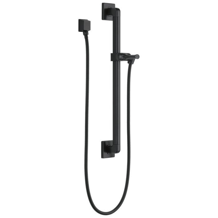 Delta Universal Showering Components: Adjustable Slide Bar / Grab Bar Assembly with Elbow
