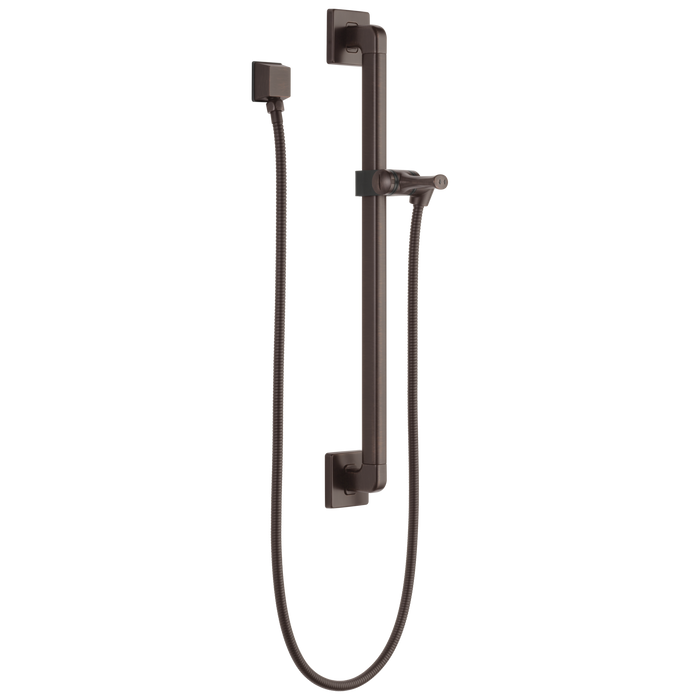 Delta Universal Showering Components: Adjustable Slide Bar / Grab Bar Assembly with Elbow