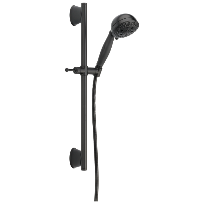 Delta Universal Showering Components: H2OKinetic5-Setting Slide Bar Hand Shower