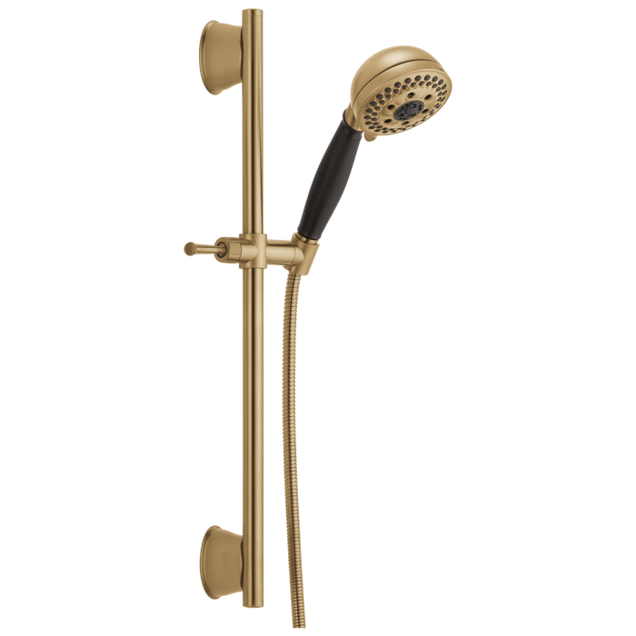 Delta Universal Showering Components: H2OKinetic5-Setting Slide Bar Hand Shower