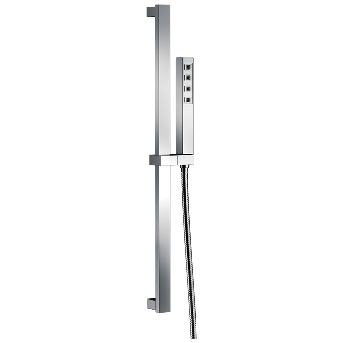 Delta Universal Showering Components: H2OKineticSingle-Setting Slide Bar Hand Shower