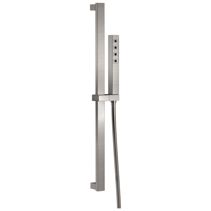 Delta Universal Showering Components: H2OKineticSingle-Setting Slide Bar Hand Shower
