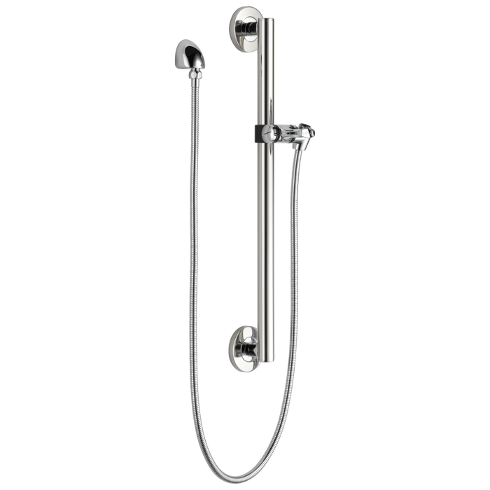 Delta Universal Showering Components 51600 Adjustable Slide Bar / Grab Bar Assembly with Elbow - Chrome