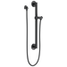 Delta Universal Showering Components 51600 Adjustable Slide Bar / Grab Bar Assembly with Elbow - Matte Black