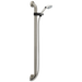 Delta Universal Showering Components 52001 Adjustable Slide Bar / Grab Bar 2-Setting Hand Shower