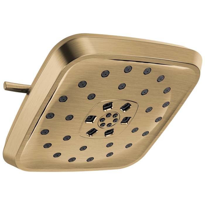 Delta Universal Showering Components 52460 H2Okinetic 4-Setting Shower Head with Ultrasoak - Lumicoat Champagne Bronze