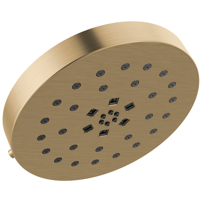 Delta Universal Showering Components 52488 H2Okinetic 4-Setting Shower Head with Ultrasoak - Lumicoat Champagne Bronze