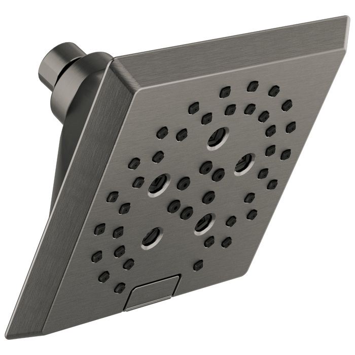 Delta Universal Showering Components: H2OKinetic5-Setting Angular Modern Raincan Shower Head