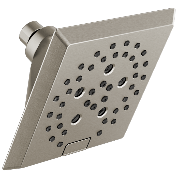 Delta Universal Showering Components: H2OKinetic5-Setting Angular Modern Raincan Shower Head