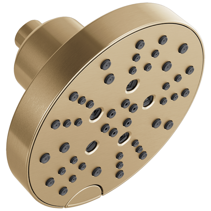 Delta Delta Universal Showering Components: H<sub>2</sub>Okinetic 5-Setting Contemporary Raincan Shower Head