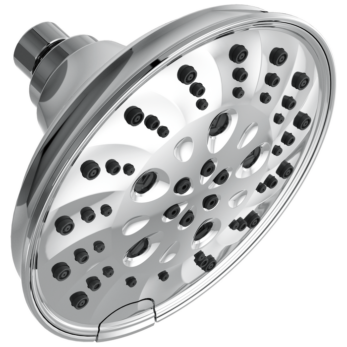 Delta Delta Universal Showering Components: H<sub>2</sub>Okinetic 5-Setting Traditional Raincan Shower Head