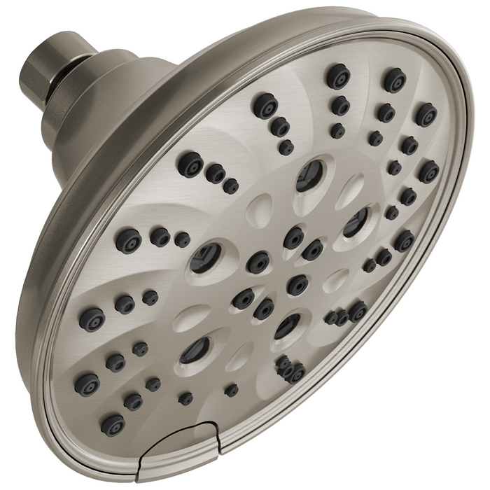 Delta Delta Universal Showering Components: H<sub>2</sub>Okinetic 5-Setting Traditional Raincan Shower Head