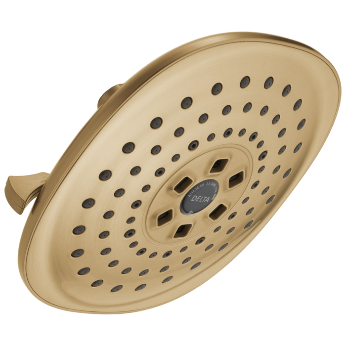 Delta Universal Showering Components 52686 H2OKINETIC 3-Setting Raincan Shower Head - Champagne Bronze