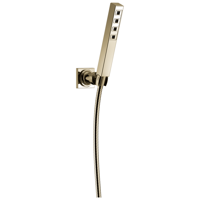 Delta Universal Showering Components 55567 H2OKINETIC Single-Setting Adjustable Wall Mount Hand Shower - Lumicoat Polished Nickel